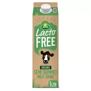 Arla LactoFREE Organic Semi Skimmed Milk Drink